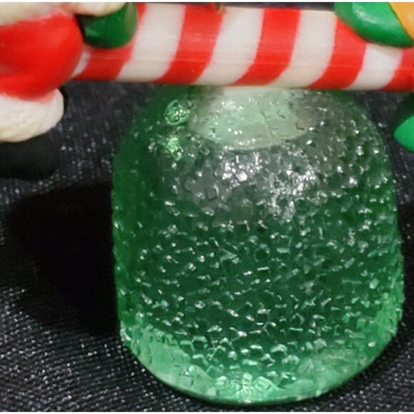 Avon SANTA'S SEE-SAW Christmas Ornament Santa elf on gumdrop teeter totter 1983 - Picture 8 of 10